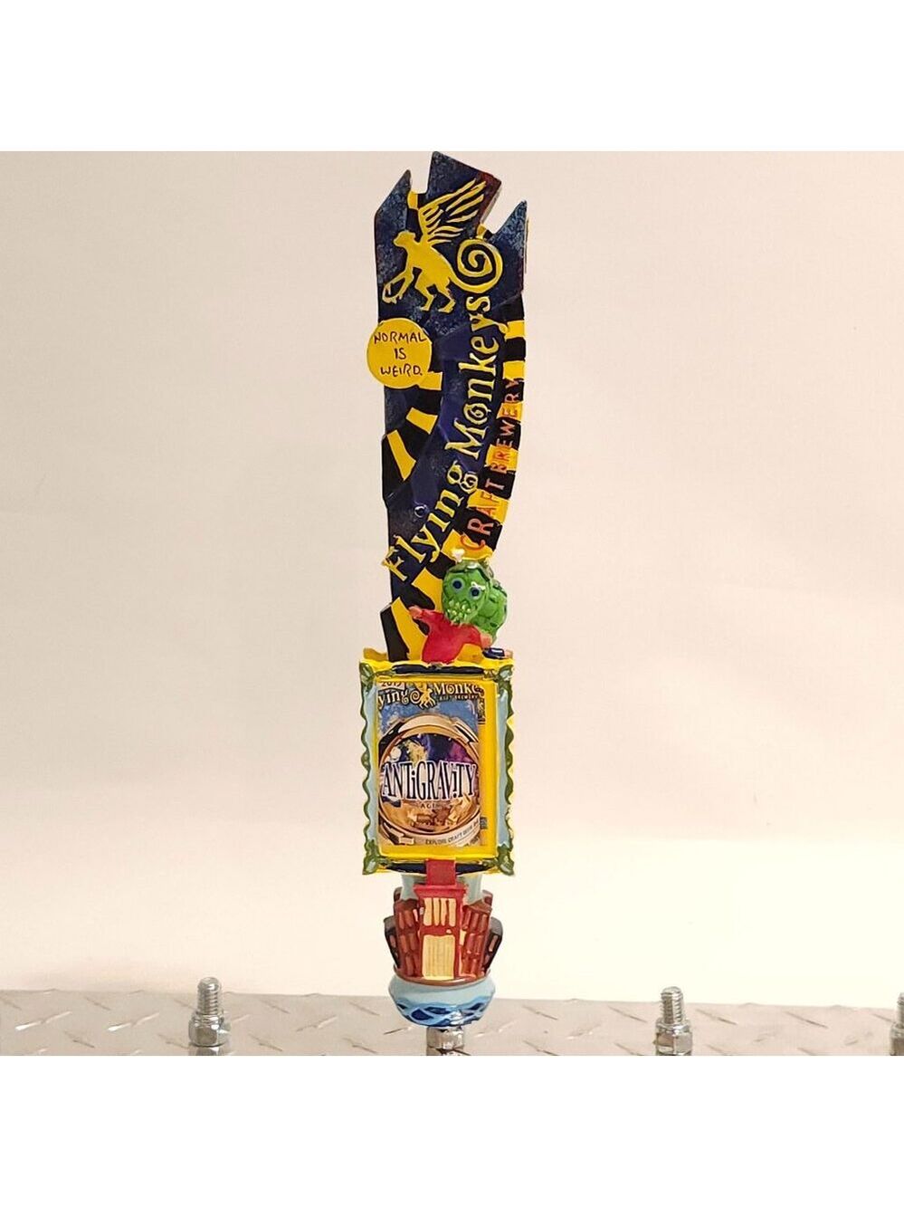 FLYING MONKEYS Antigravity Lager Tap Handle Craft Brewing Company